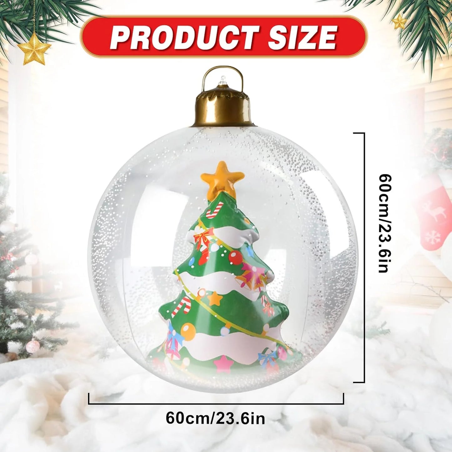 Giant Inflatable Christmas Ornament Ball