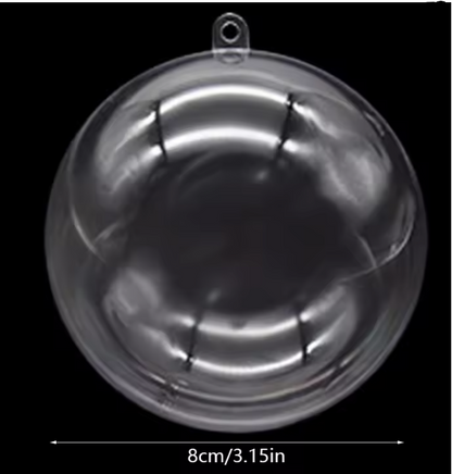 DIY Christmas Balls - 10pcs