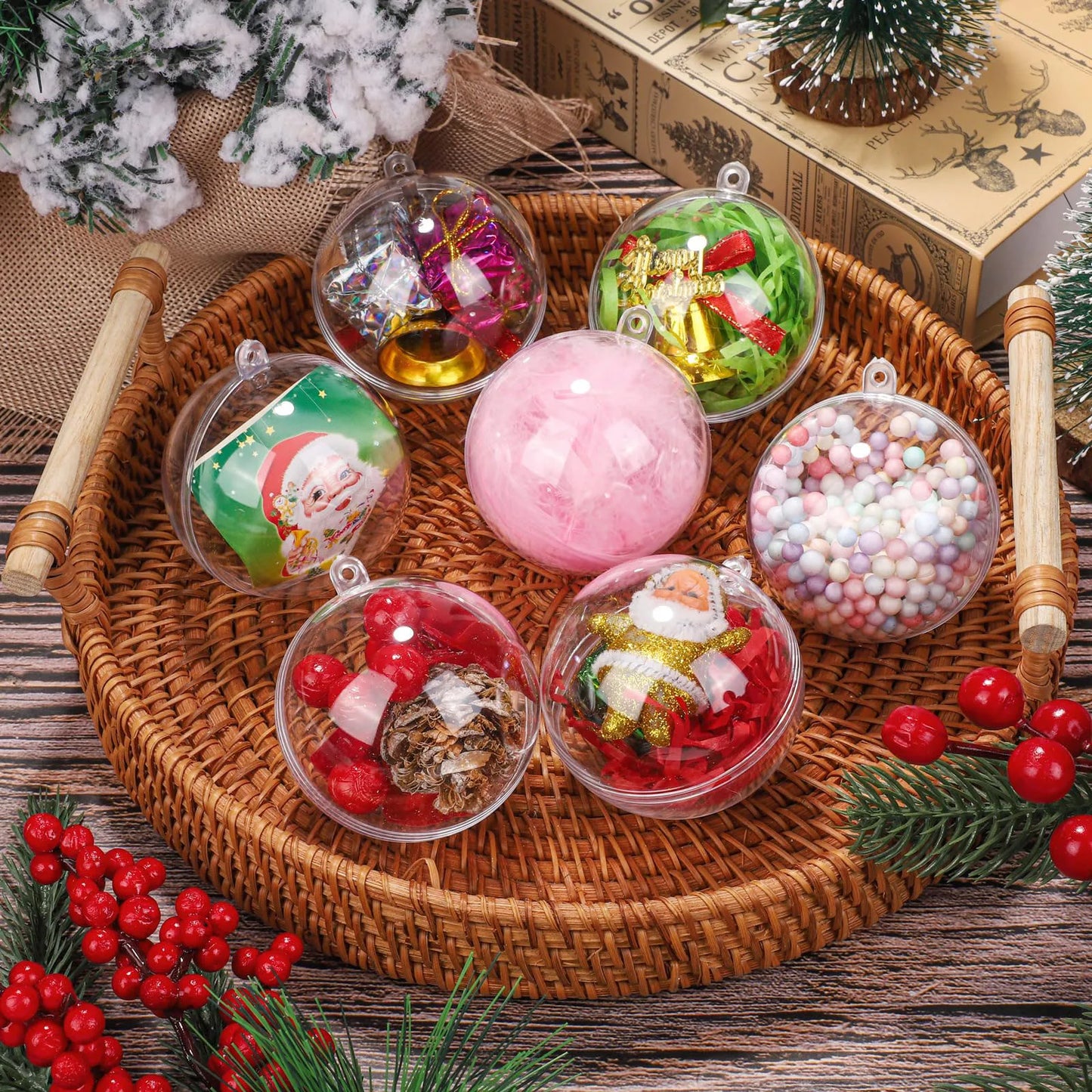 DIY Christmas Balls - 10pcs